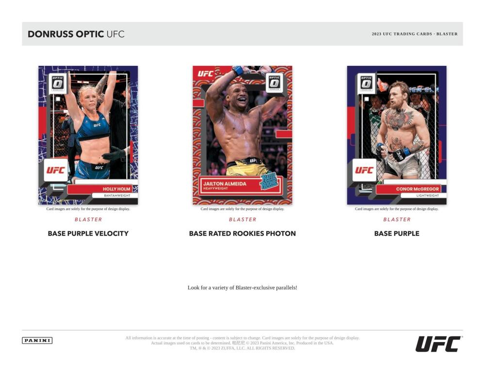 2023 Panini Donruss Optic UFC 6-Pack Blaster Box Image 2