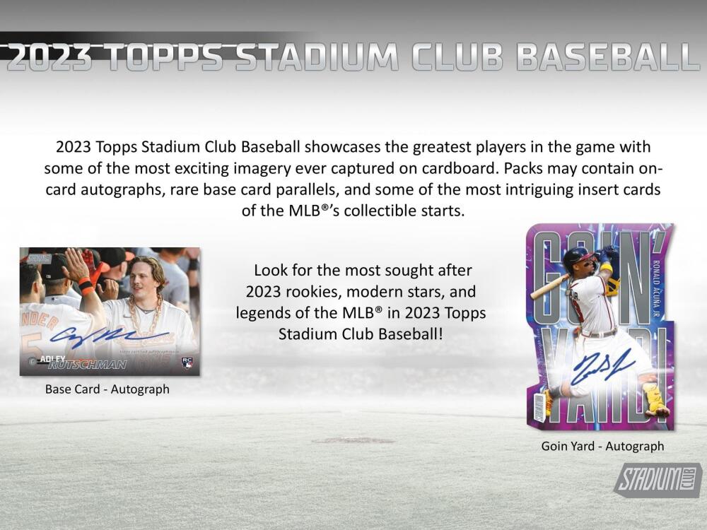 2023 Topps Stadium Club Baseball 8-Pack Blaster Box Image 2