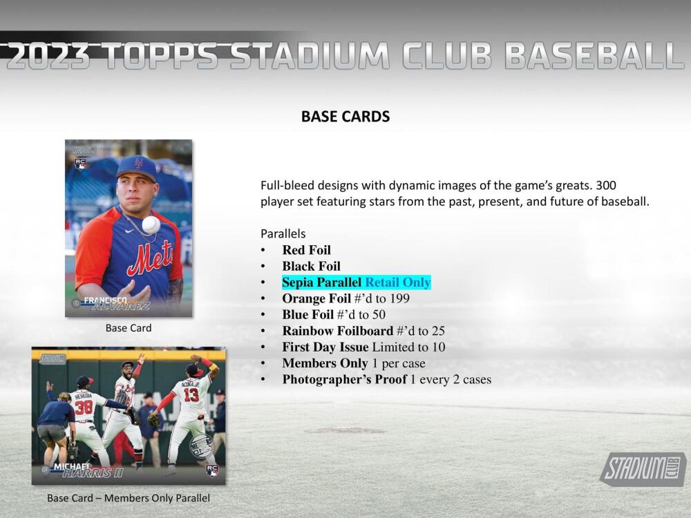 2023 Topps Stadium Club Baseball 8-Pack Blaster Box Image 3