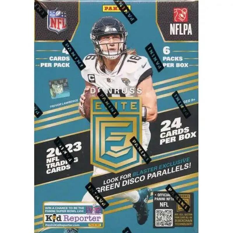 2023 Panini Donruss Elite Football Blaster 6-Pack Box (Green Disco Parallels!) Image 2