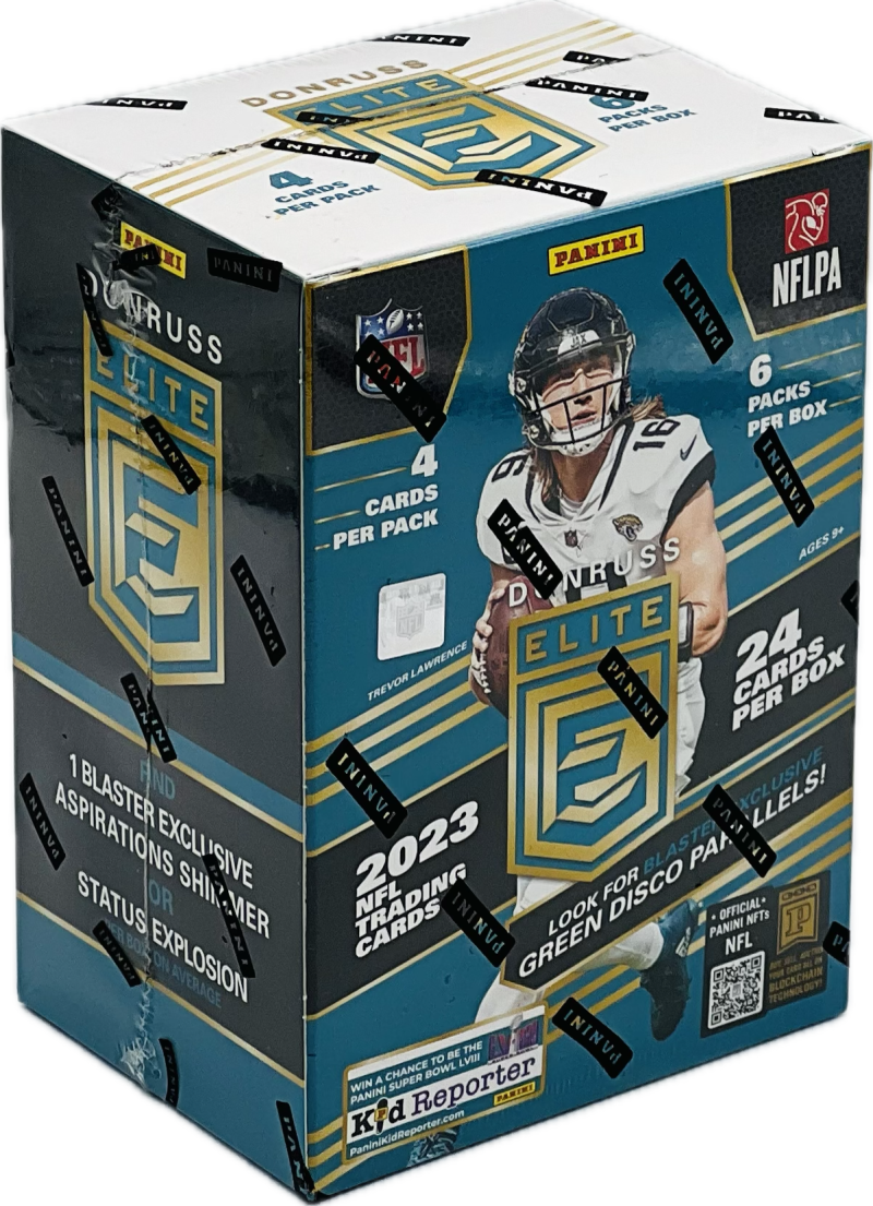 2023 Panini Donruss Elite Football Blaster 6-Pack Box (Green Disco Parallels!) Image 1