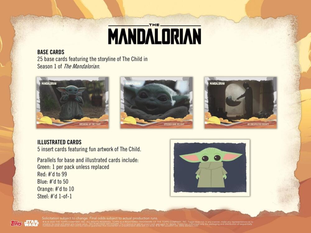 2020 Topps Star Wars Mandalorian Journey of the Child Blaster Box Image 4