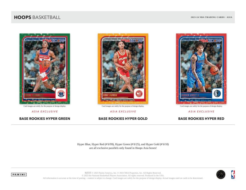 2023-24 Panini Hoops Basketball Asia Box Image 3