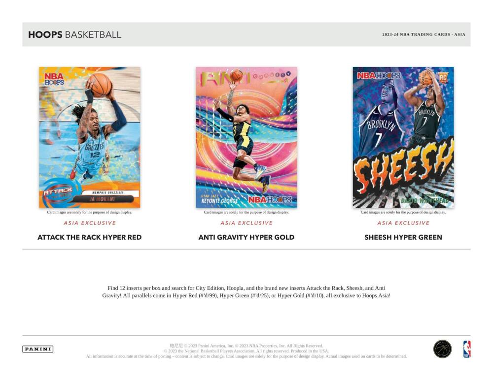 2023-24 Panini Hoops Basketball Asia Box Image 4