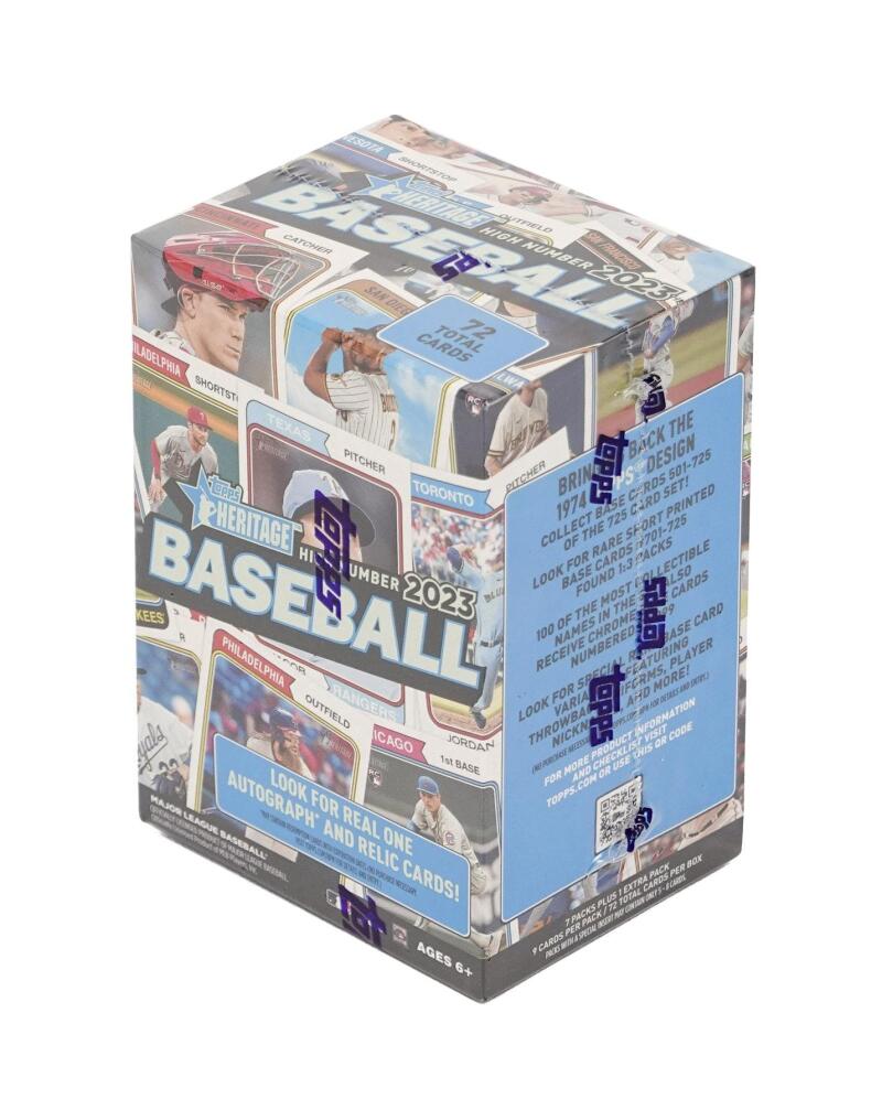 2023 Topps Heritage High Number Baseball 8-Pack Blaster Box Image 1