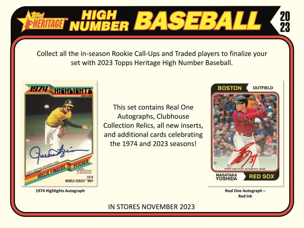 2023 Topps Heritage High Number Baseball 8-Pack Blaster Box Image 3