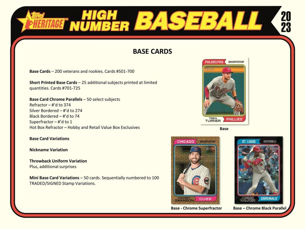 2023 Topps Heritage High Number Baseball 8-Pack Blaster Box Image 4