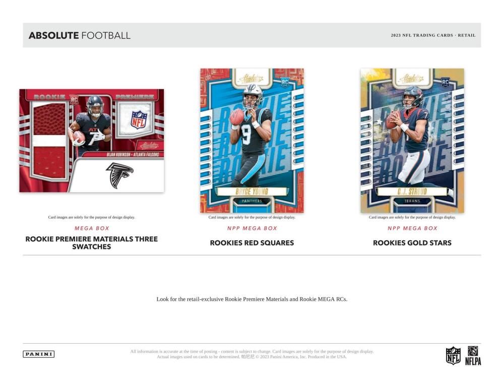 2023 Panini Absolute Football 6-Pack Blaster Box Image 3