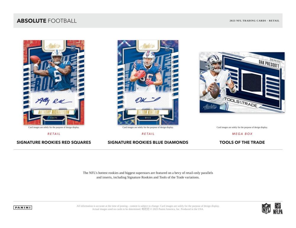 2023 Panini Absolute Football 6-Pack Blaster Box Image 4