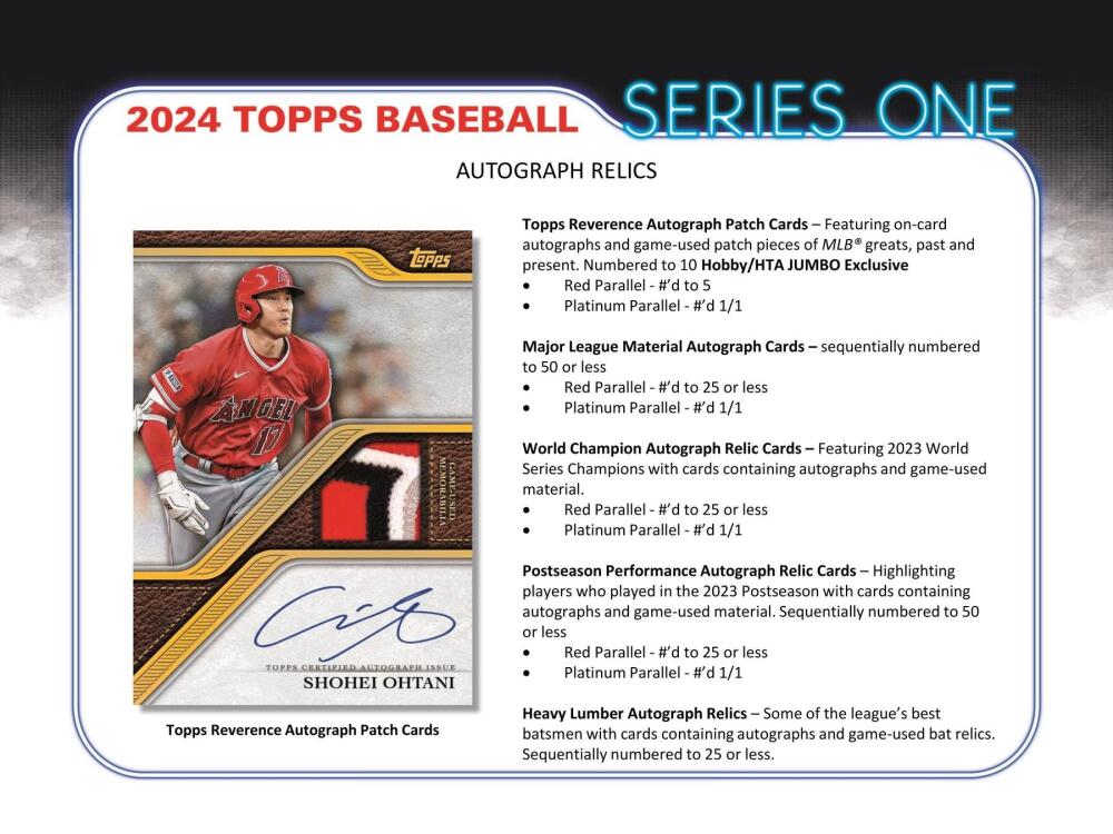 2024 Topps Series 1 Baseball Hobby Box Image 9