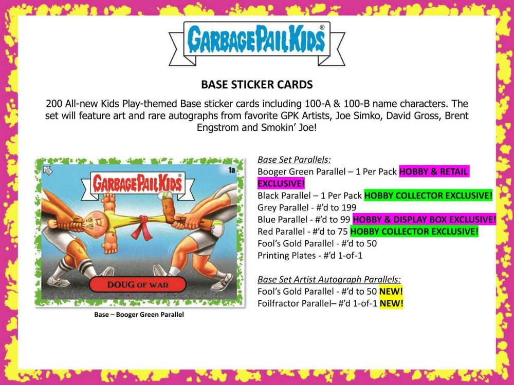 2024 Garbage Pail Kids Series 1: Kids At Play - Hobby Box Image 5