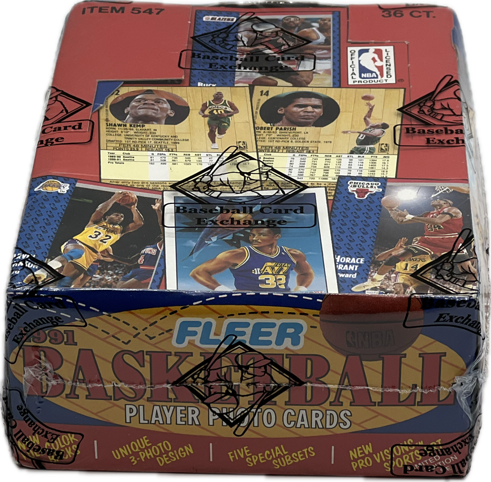 1991-92 Fleer Sealed Basketball Box BBCE FASC Image 3