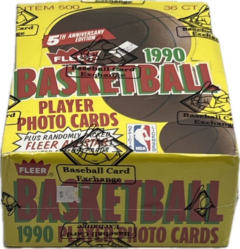 1990-91 Fleer Basketball Card Wax Pack Box NBA Michael Jordan 36 packs BBCE
 Image 2