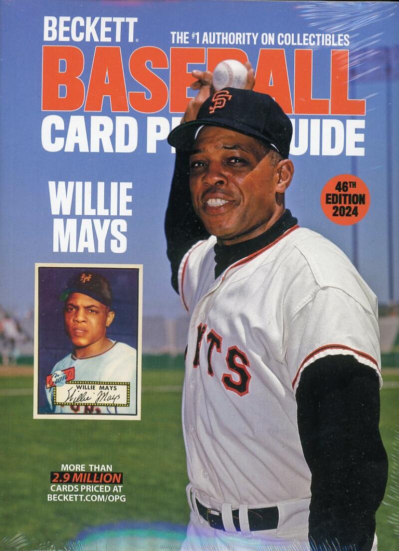Beckett Annual Baseball Card Price Guide 46th Edition 2024 Giants Willie Mays Image 1
