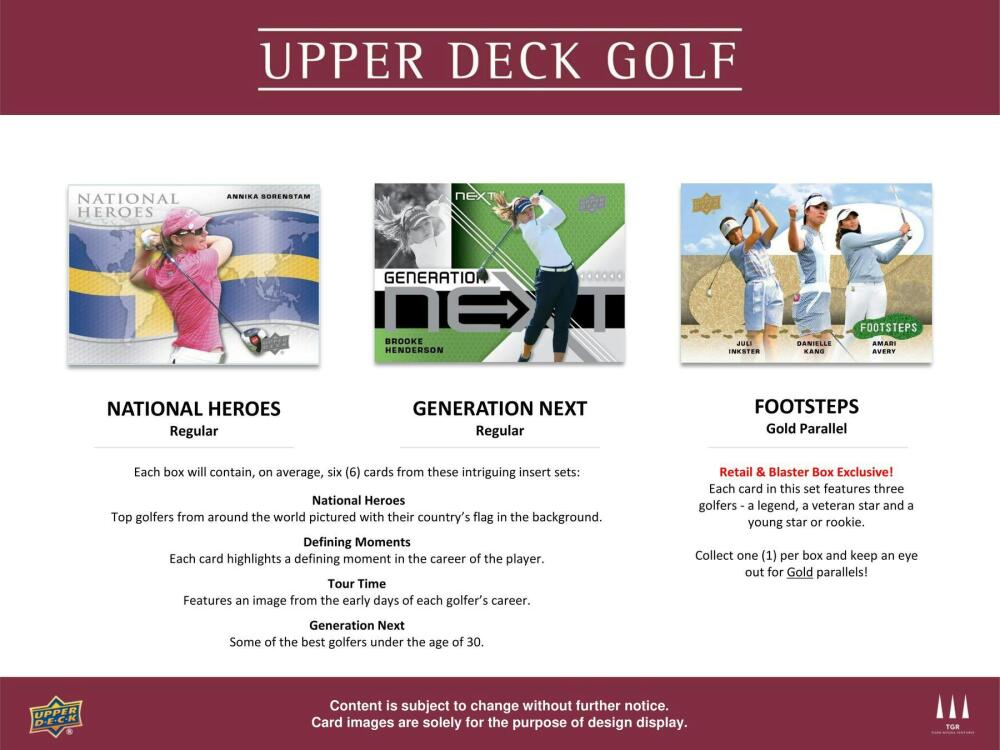 2024 Upper Deck Golf 6-Pack Blaster Box Image 5