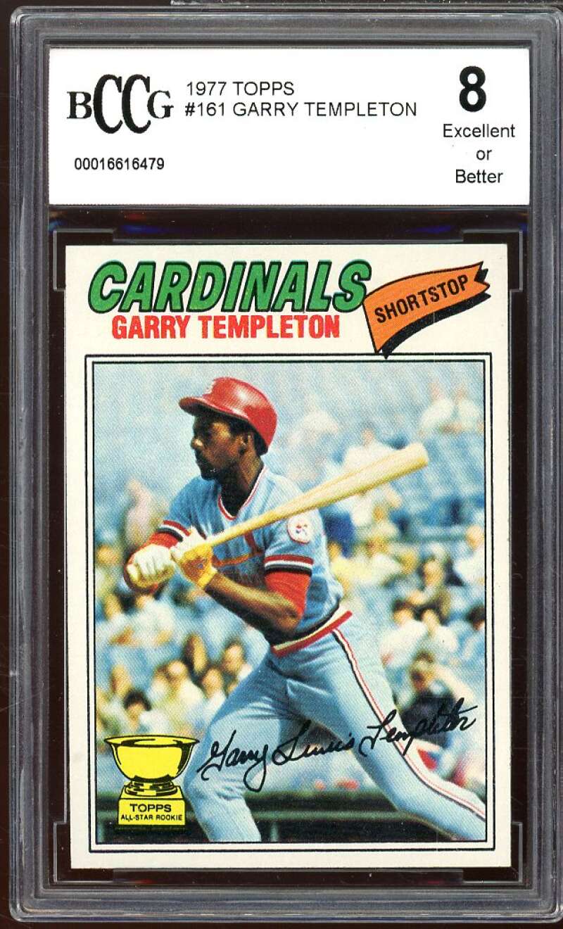 1977 Topps #161 Garry Templeton Rookie Card BGS BCCG 8 Excellent+ Image 1