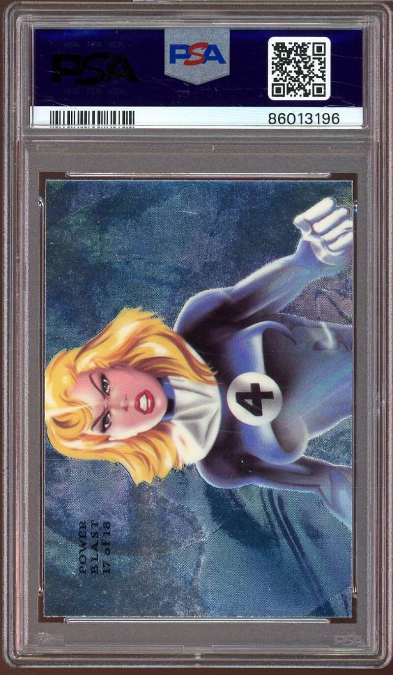 Invisible Woman Card 1994 Marvel Universe Flair Power Blast #17 PSA 10 Image 2