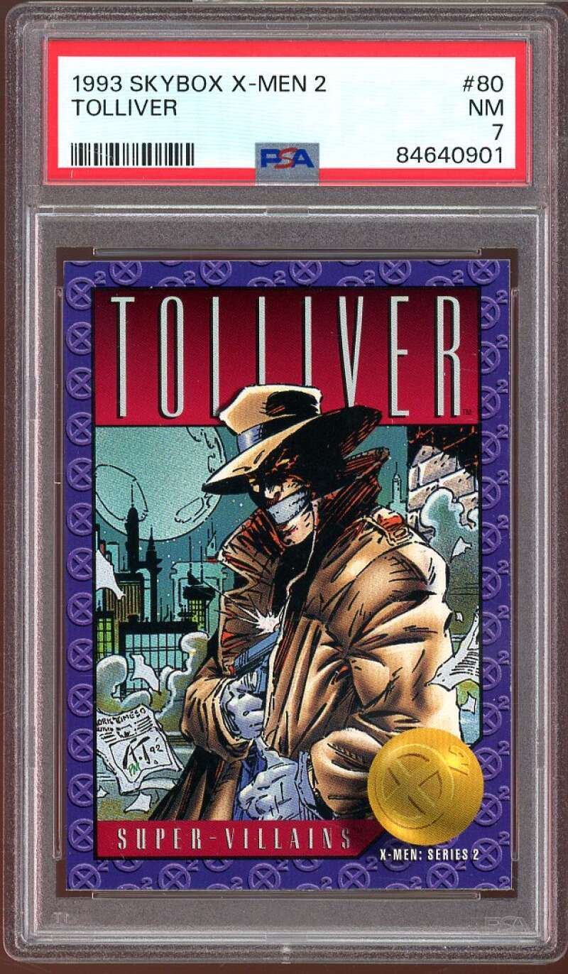 Tolliver Card 1993 Skybox X-Men 2 #80 PSA 7 Image 1