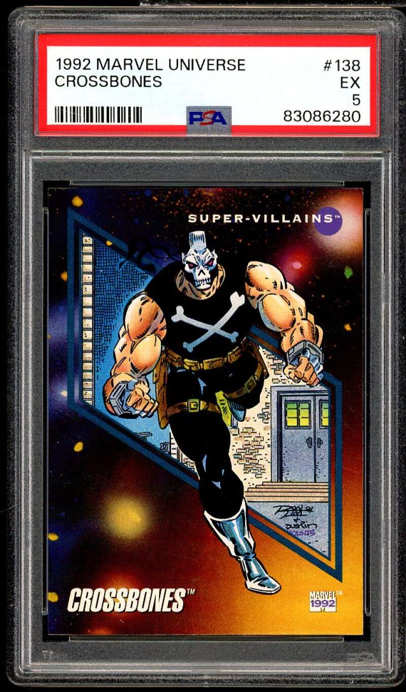 Crossbones Card 1992 Marvel Universe #138 PSA 5 Image 1