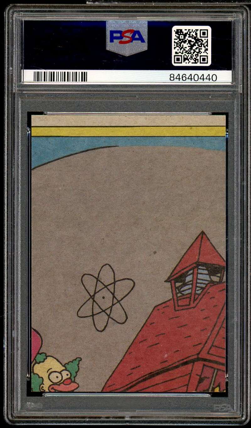 All Right! America's Most Armed Card 1990 Topps Simpsons #21 PSA 7 Image 2
