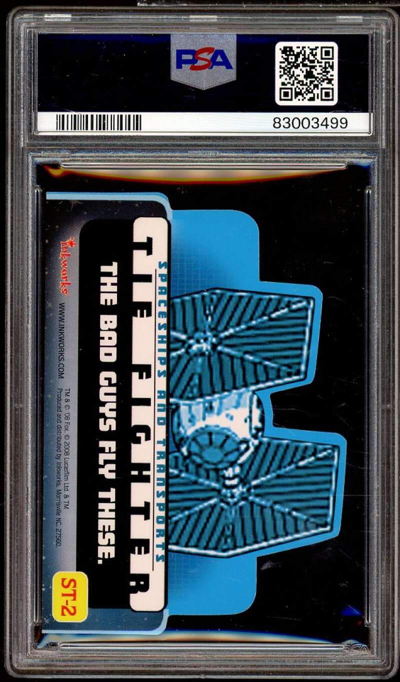 Tie Fighter Card 2008 Family EP. IV S/T Die Cut #st2 PSA 8 Image 2