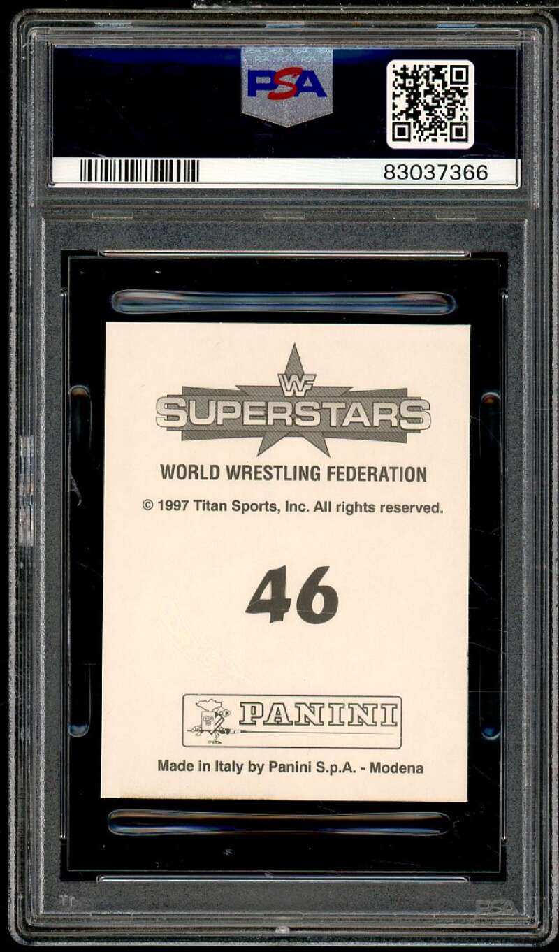 Stone Cold Steve Austin Card 1997 Panini WWF Superstars Stickers #46 PSA 6 Image 2