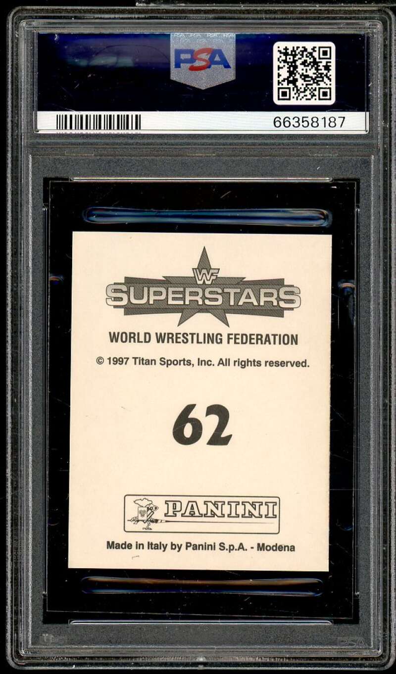 Goldust/Marlena Card 1997 Panini WWF Superstars Stickers #62 PSA 7 Image 2