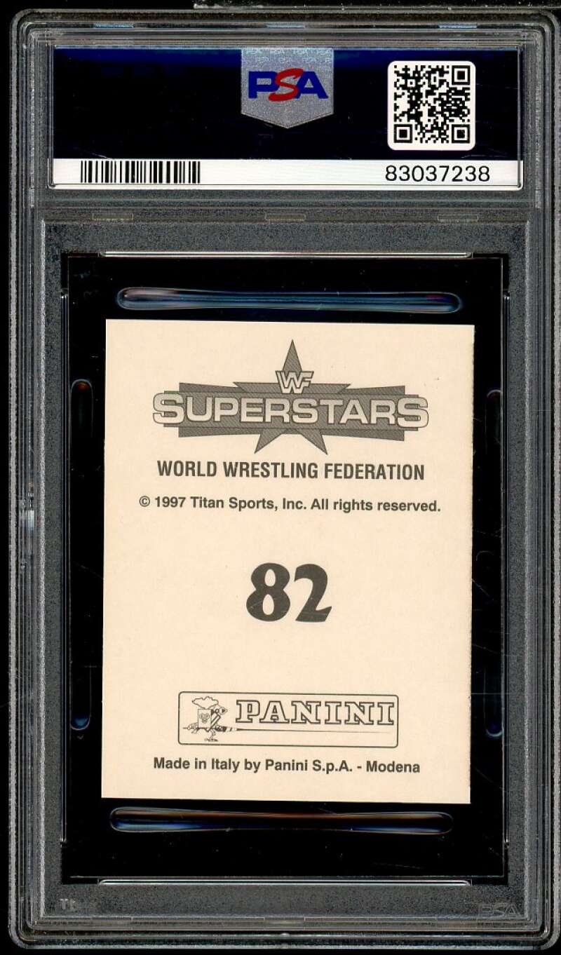 Mankind/Undertaker Card 1997 Panini WWF Superstars Stickers #82 PSA 7 Image 2