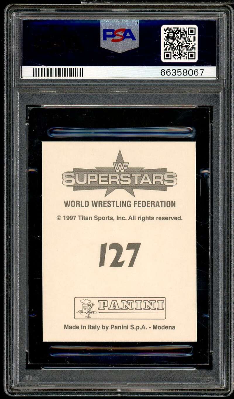 The Headbangers Card 1997 Panini WWF Superstars Stickers #127 PSA 8 Image 2