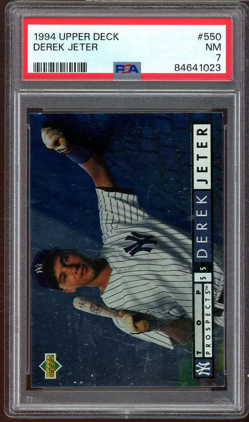 Derek Jeter Card 1994 Upper Deck #550 PSA 7 Image 1