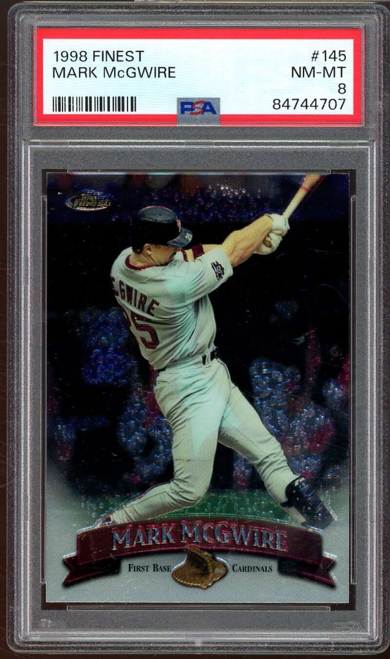 Mark McGwire Card 1998 Finest #145 PSA 8 Image 1