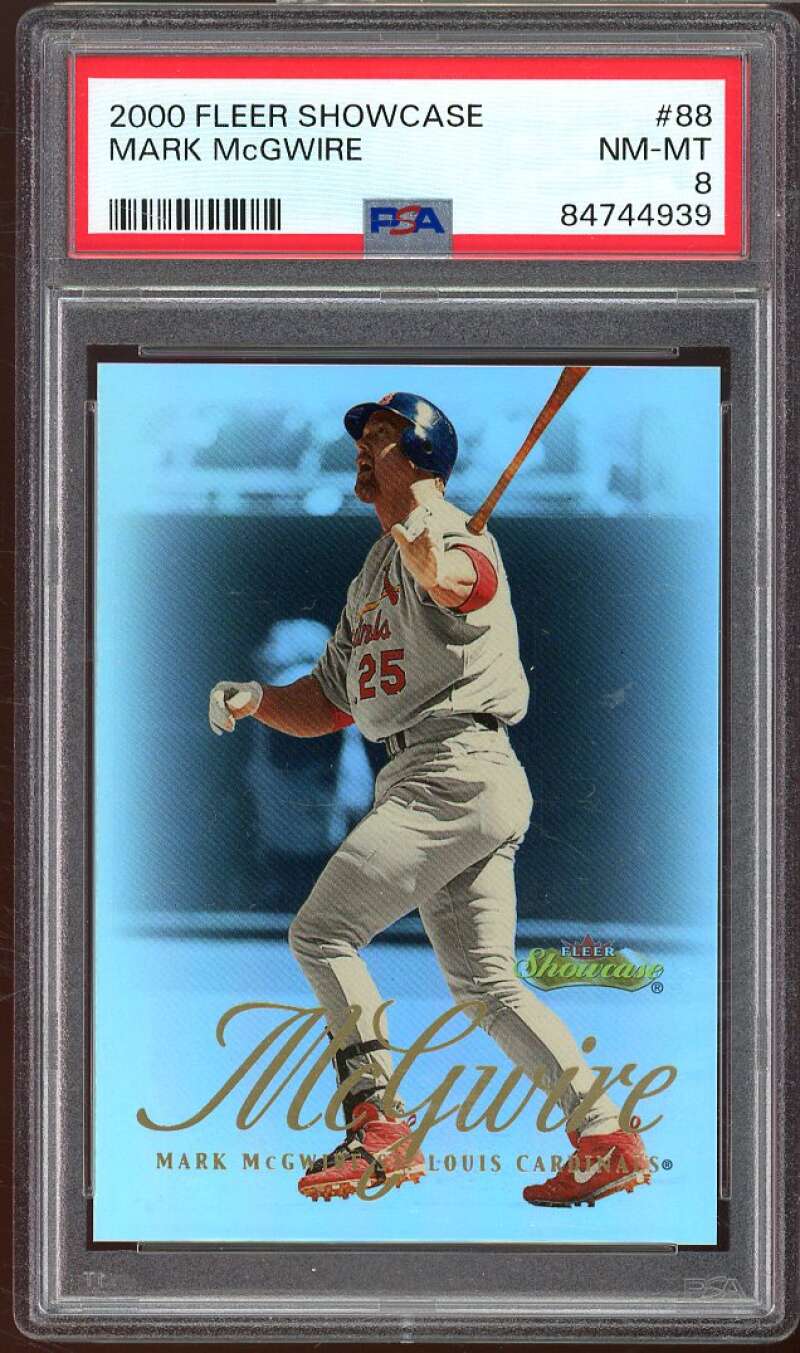 Mark McGwire Card 2000 Fleer Showcase #88 PSA 8 Image 1