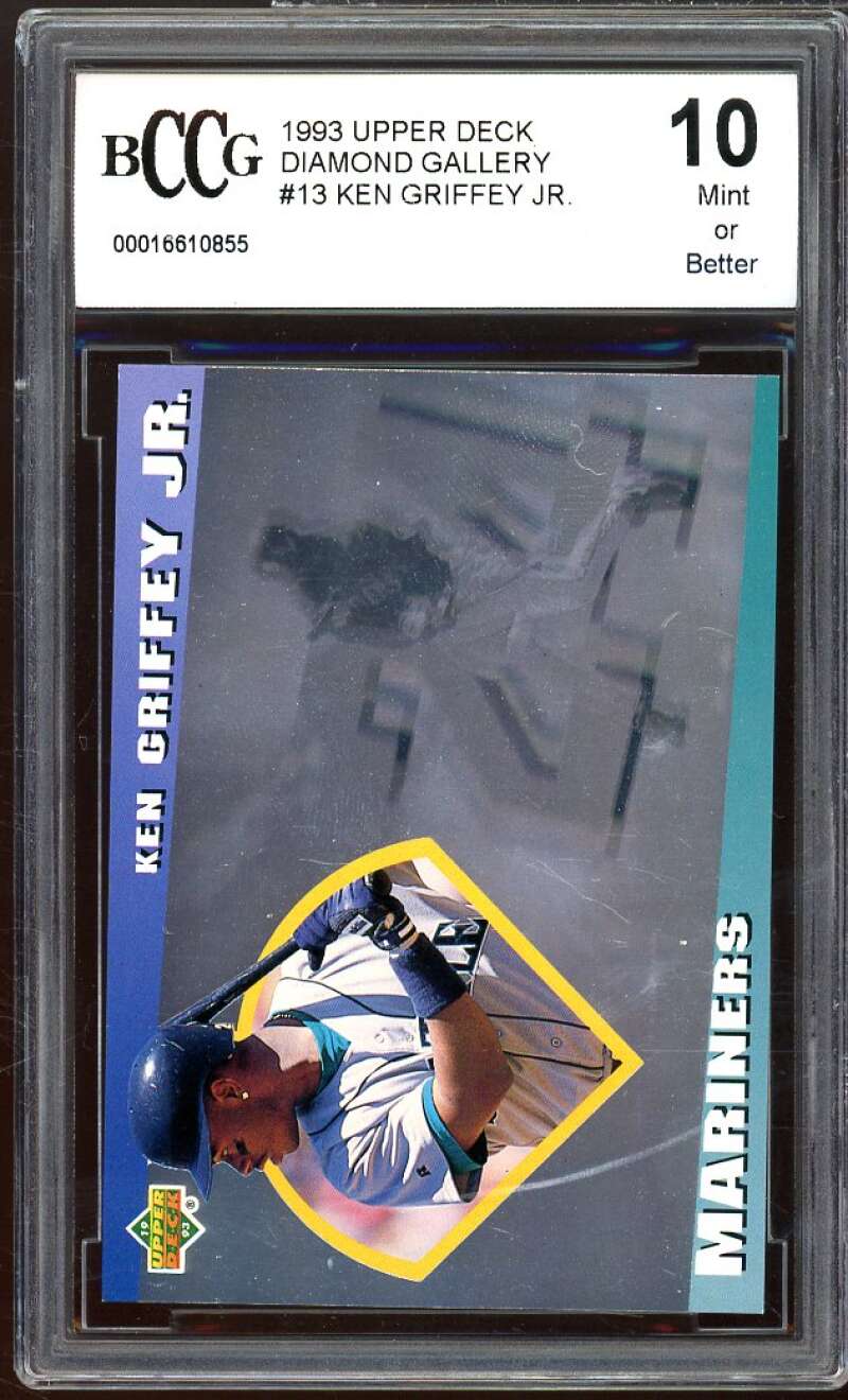 1993 Upper Deck Diamond Gallery #13 Ken Griffey Jr. Card BGS BCCG 10 Mint+ Image 1