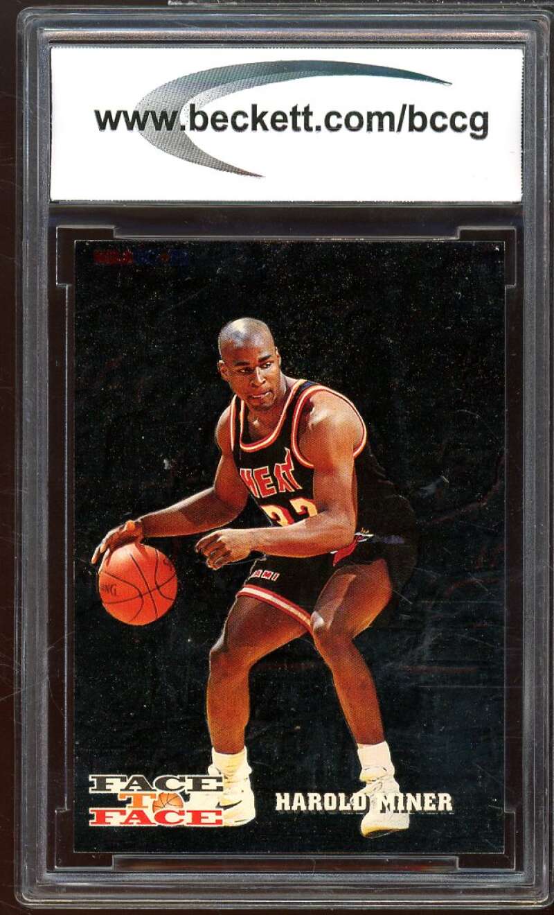 1993-94 Hoops Face To Face #10 Miner/Michael Jordan Card BGS BCCG 10 Mint+ Image 2