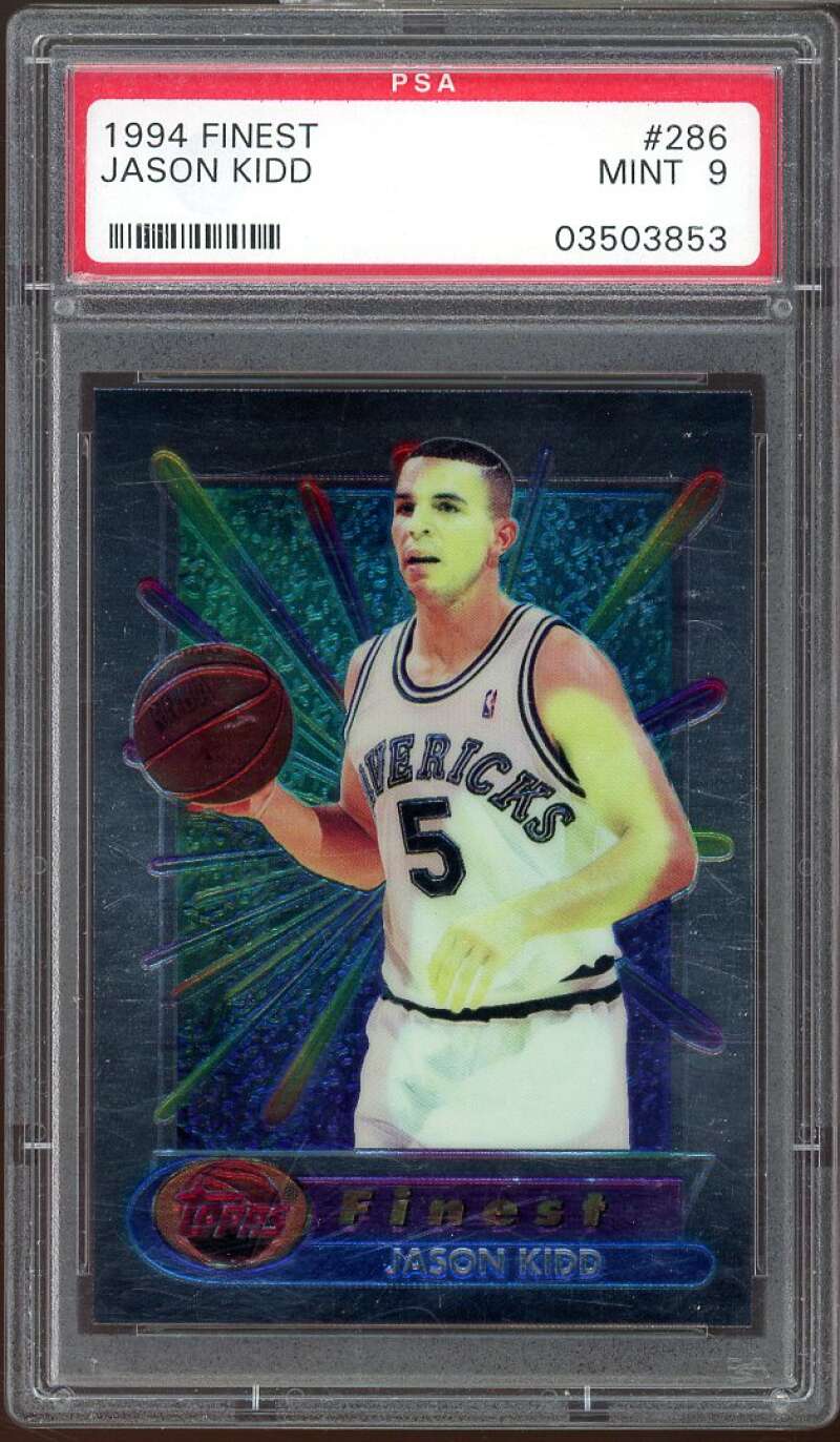 Jason Kidd Rookie Card 1994-95 Finest #286 PSA 9 Image 1