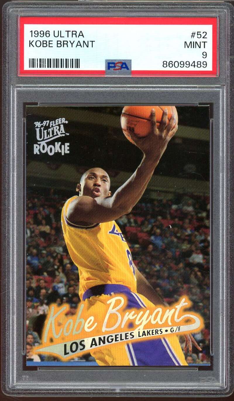 Kobe Bryant Rookie Card 1996-97 Ultra #52 PSA 9 Image 1