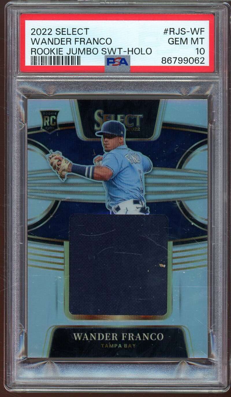 Wander Franco Rookie 2022 Select Rookie Jumbo Swt Holo #rjs-wf PSA 10 Image 1