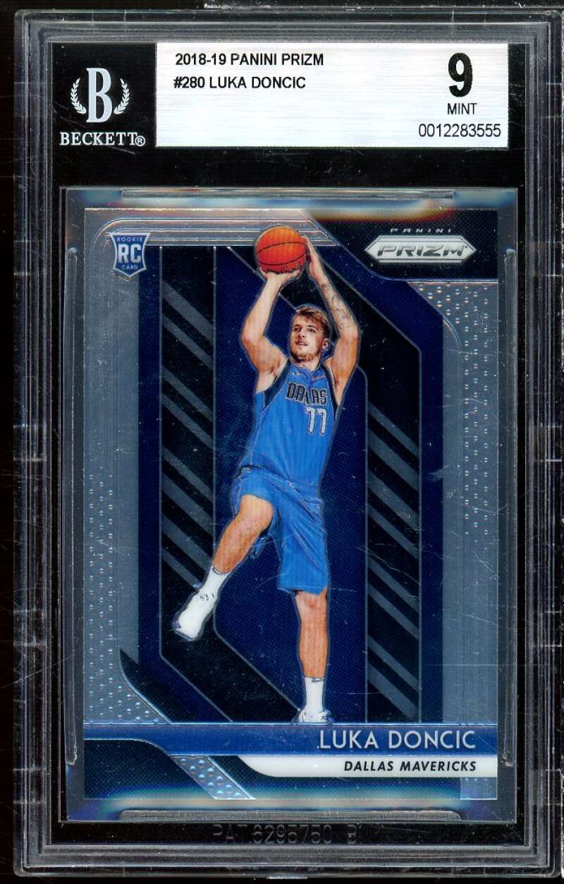 Luka Doncic Rookie Card 2018-19 Panini Prizm #280 BGS 9 Image 1