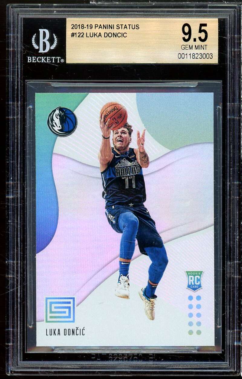 Luka Doncic Rookie Card 2018-19 Panini Status #122 BGS 9.5 Image 1