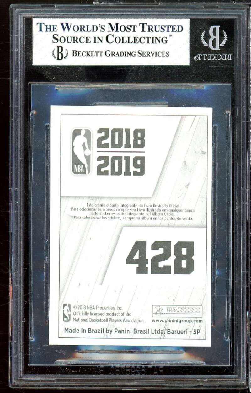 Luka Doncic Rookie Card 2018-19 Panini Stickers Brazilian #428 BGS 7.5 Image 2