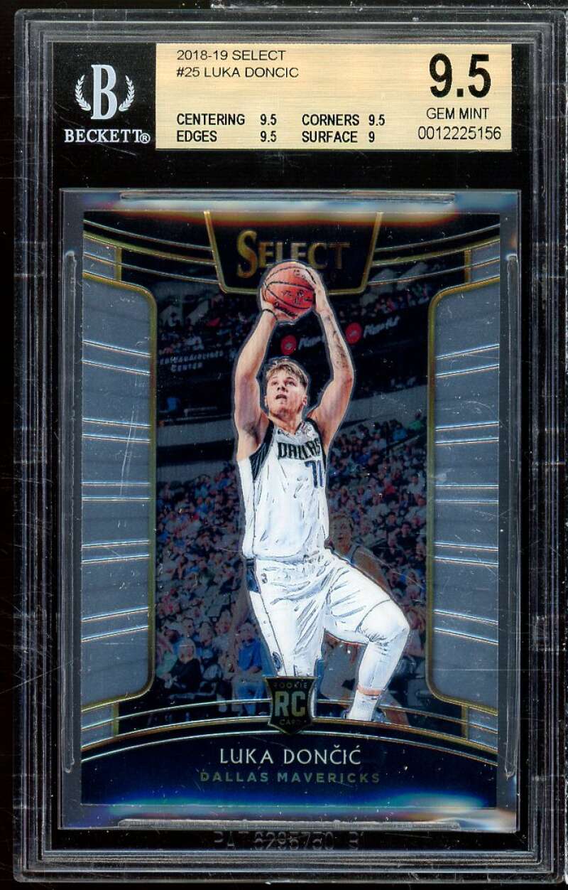 Luka Doncic Rookie Card 2019-20 Select #25 BGS 9.5 (9.5 9.5 9.5 9) Image 1