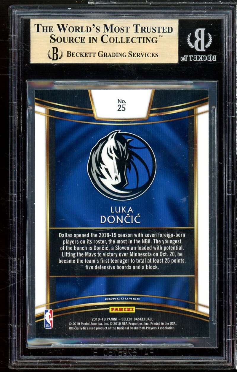 Luka Doncic Rookie Card 2019-20 Select #25 BGS 9.5 (9.5 9.5 9.5 9) Image 2