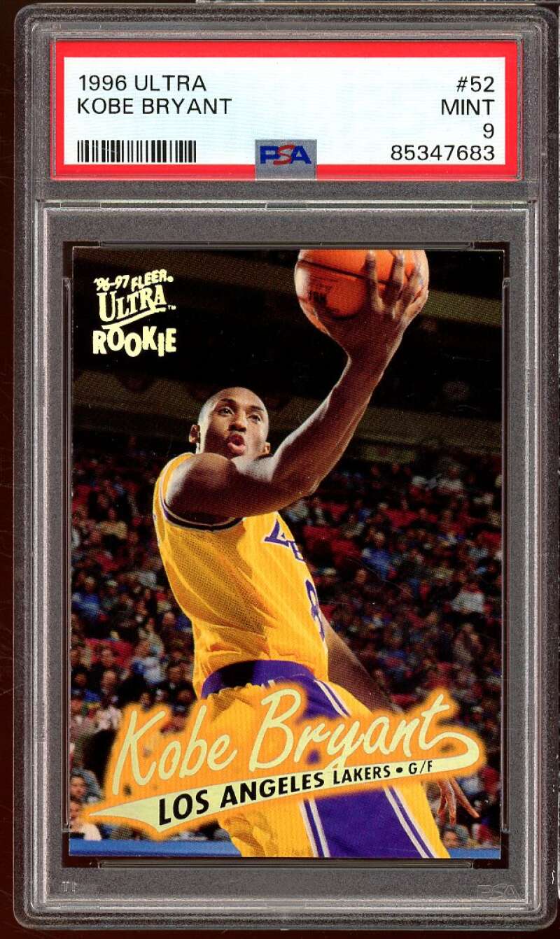 Kobe Bryant Rookie Card 1996-97 Ultra #52 PSA 9 Image 1