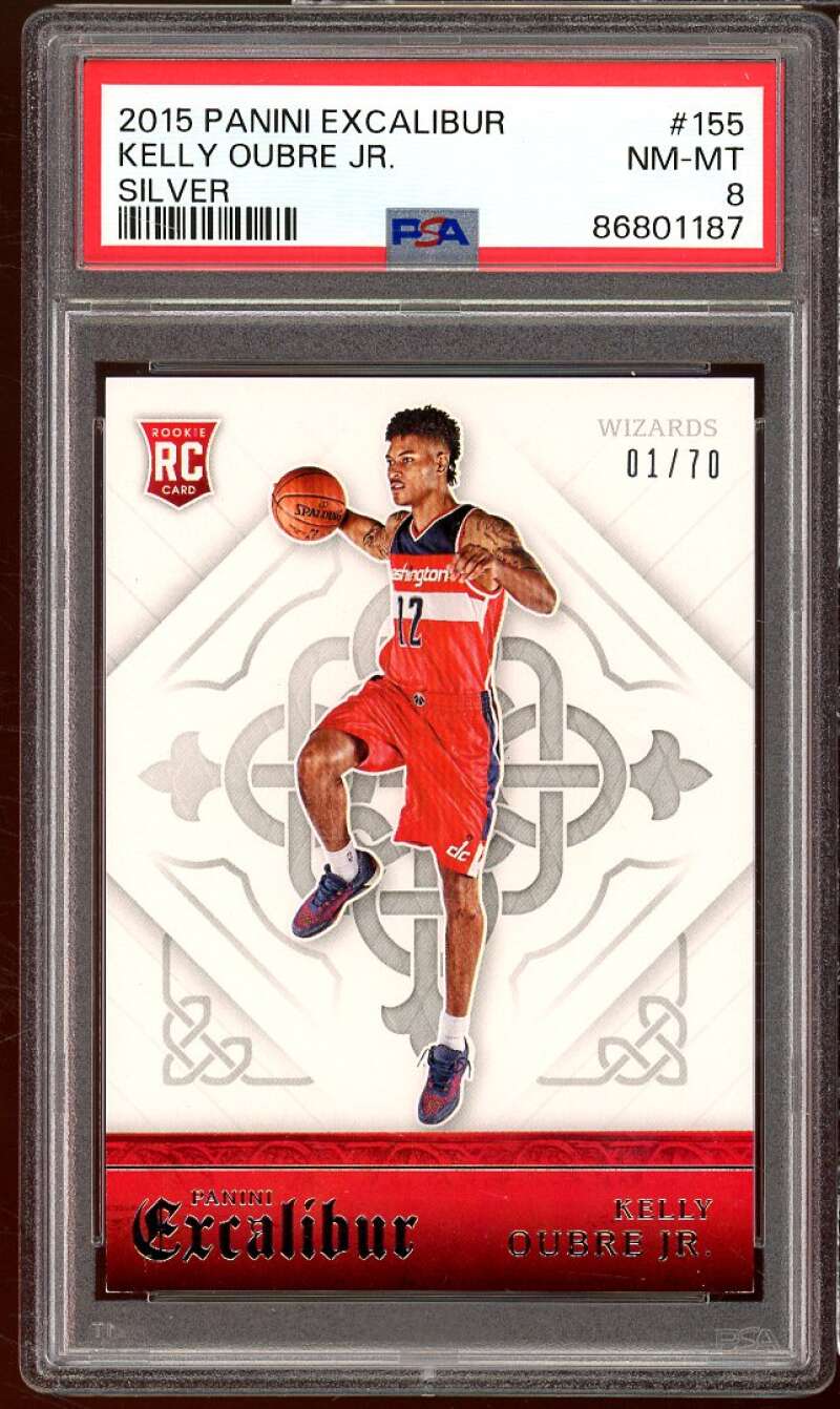 Kelly Oubre Jr. Rookie 2015-16 Panini Excalibur Silver (Serial 1/70) #155 PSA 8 Image 1