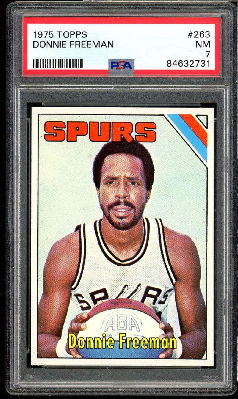 Donnie Freeman Card 1975-76 Topps #263 PSA 7 Image 1