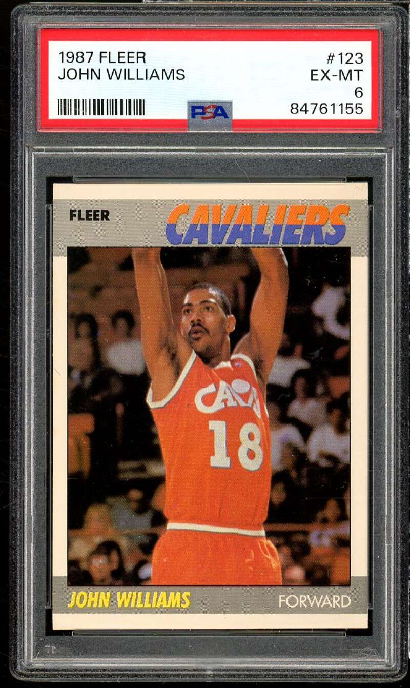 John Williams Card 1987-88 Fleer #123 PSA 6 Image 1