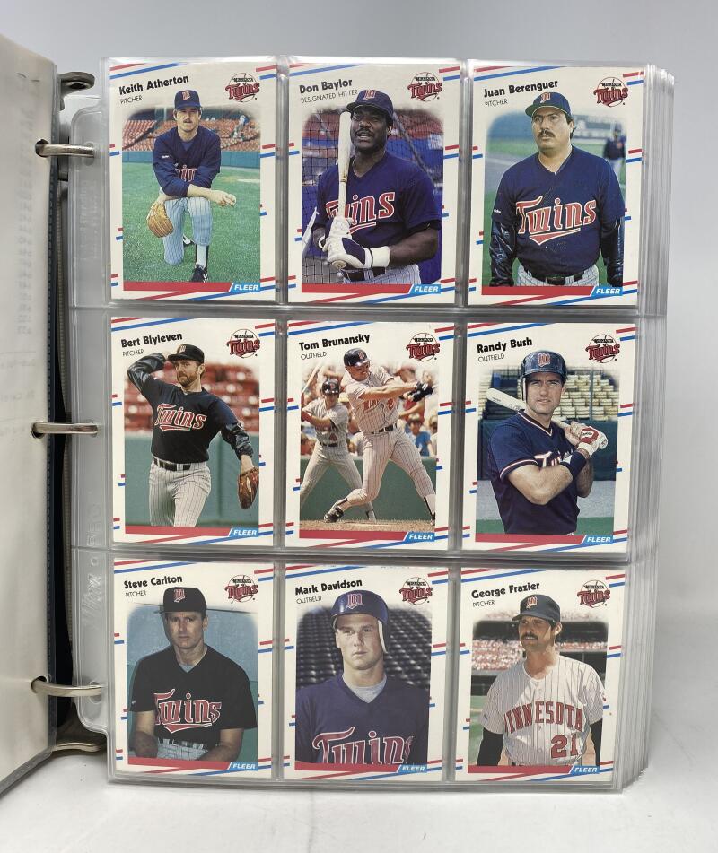 1988 Fleer Baseball Binder Set 1-660 w/ Update 1-132 Image 1