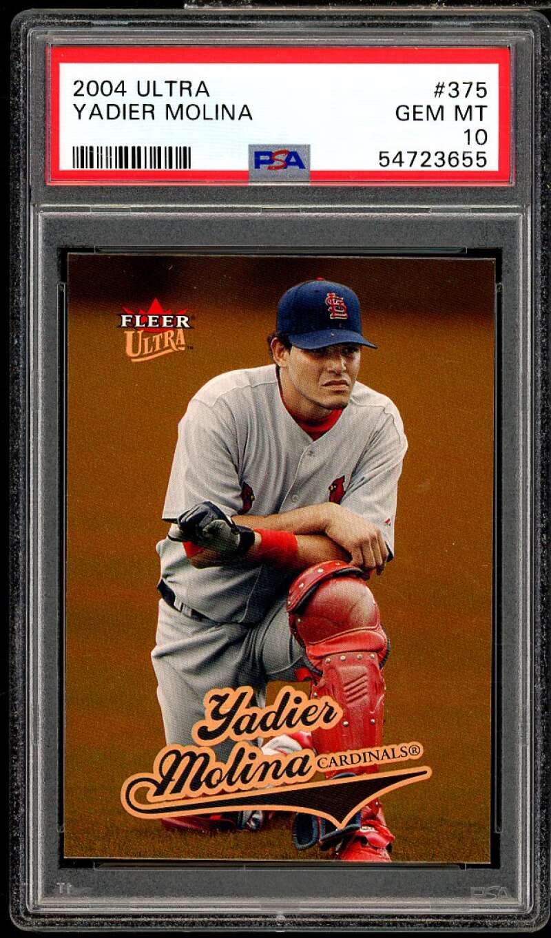 Yadier Molina Rookie Card 2004 Ultra #375 PSA 10 Image 1