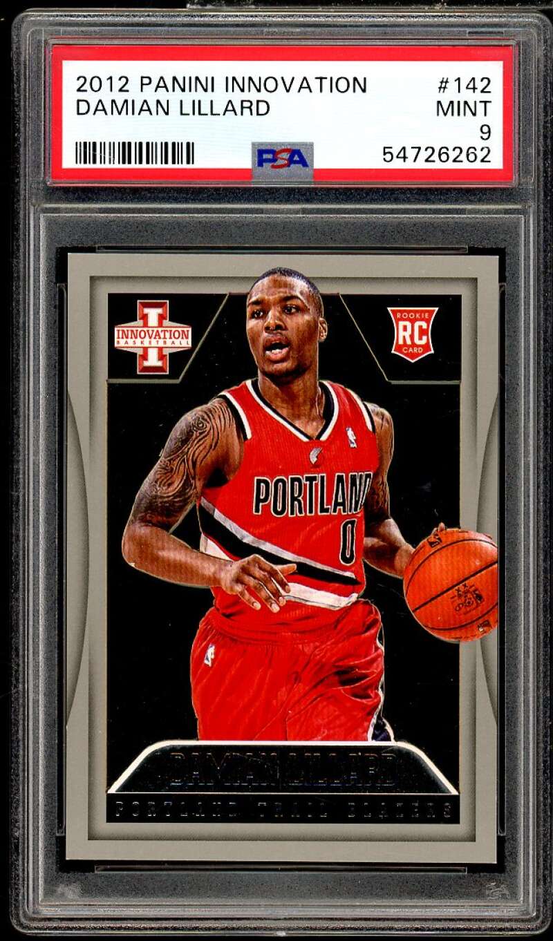 Damian Lillard Rookie Card 2012-13 Panini Innovation #142 PSA 9 Image 1