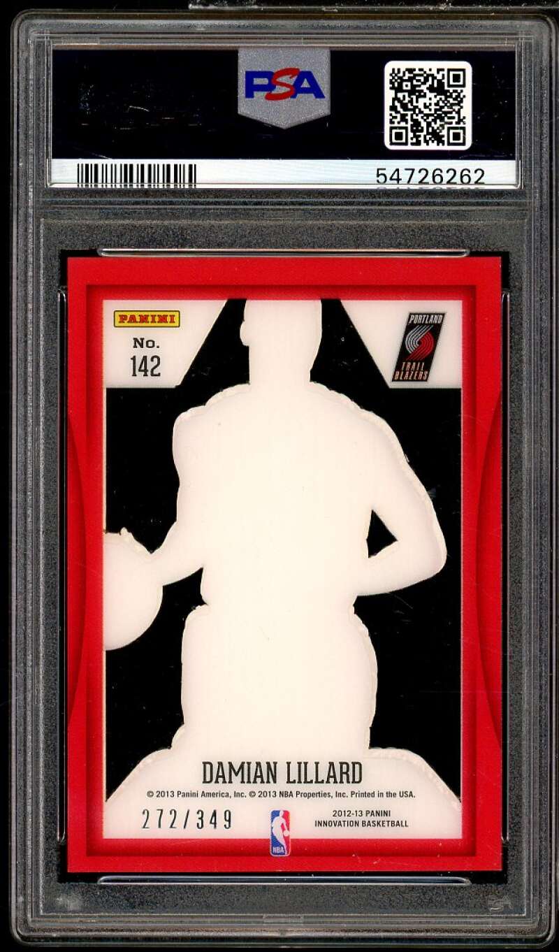 Damian Lillard Rookie Card 2012-13 Panini Innovation #142 PSA 9 Image 2